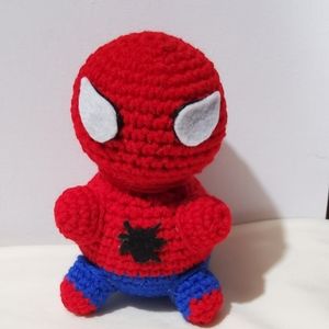 SPIDER MAN amigurumi can be office decoration, or toy.  soft material